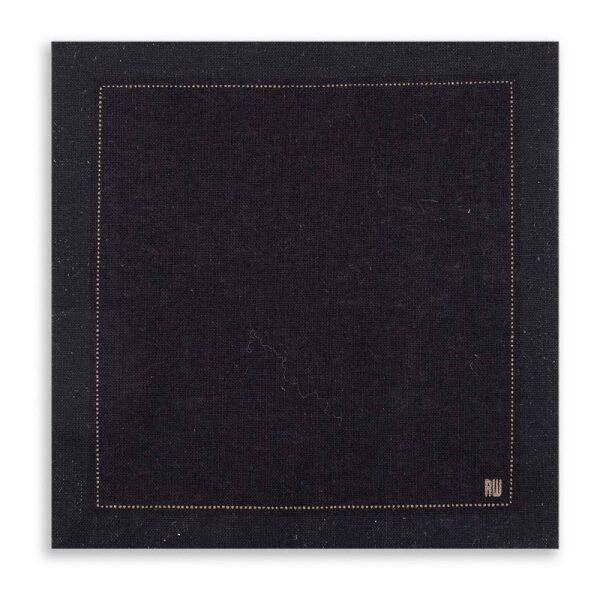 Disposable Black Cotton Cocktail Napkin