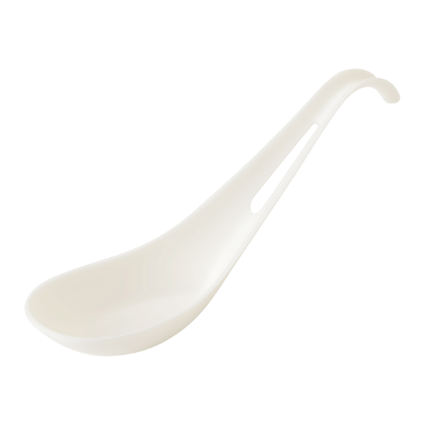 Compastable tPLA- Soup Spoon 6"- White
