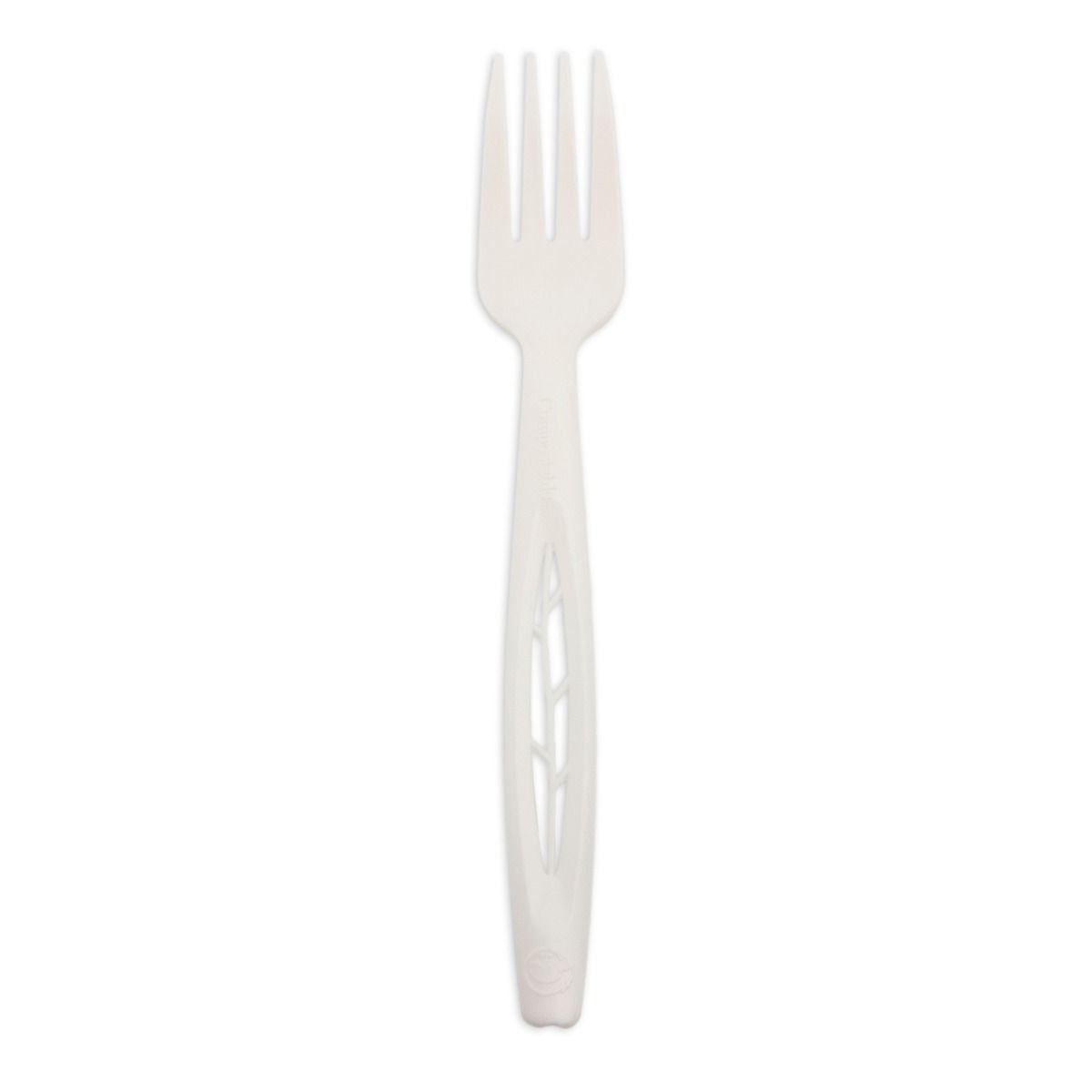 Compostable CPLA- Heavy Weight 6.5" Fork- White